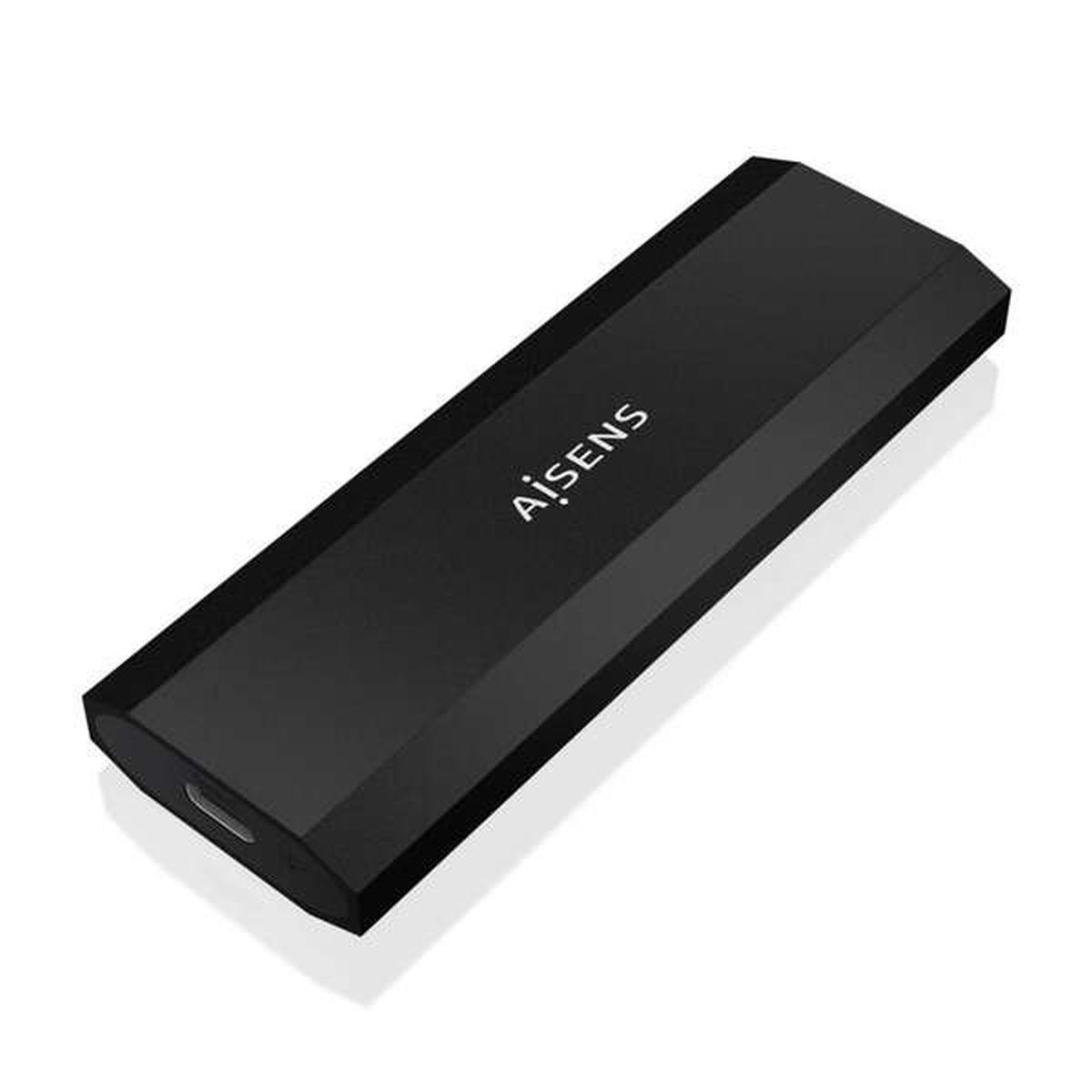 Aisens Box esterno M.2 (NGFF) Asm2-029Gr NVME a USB3.2 Gen2 | Nero