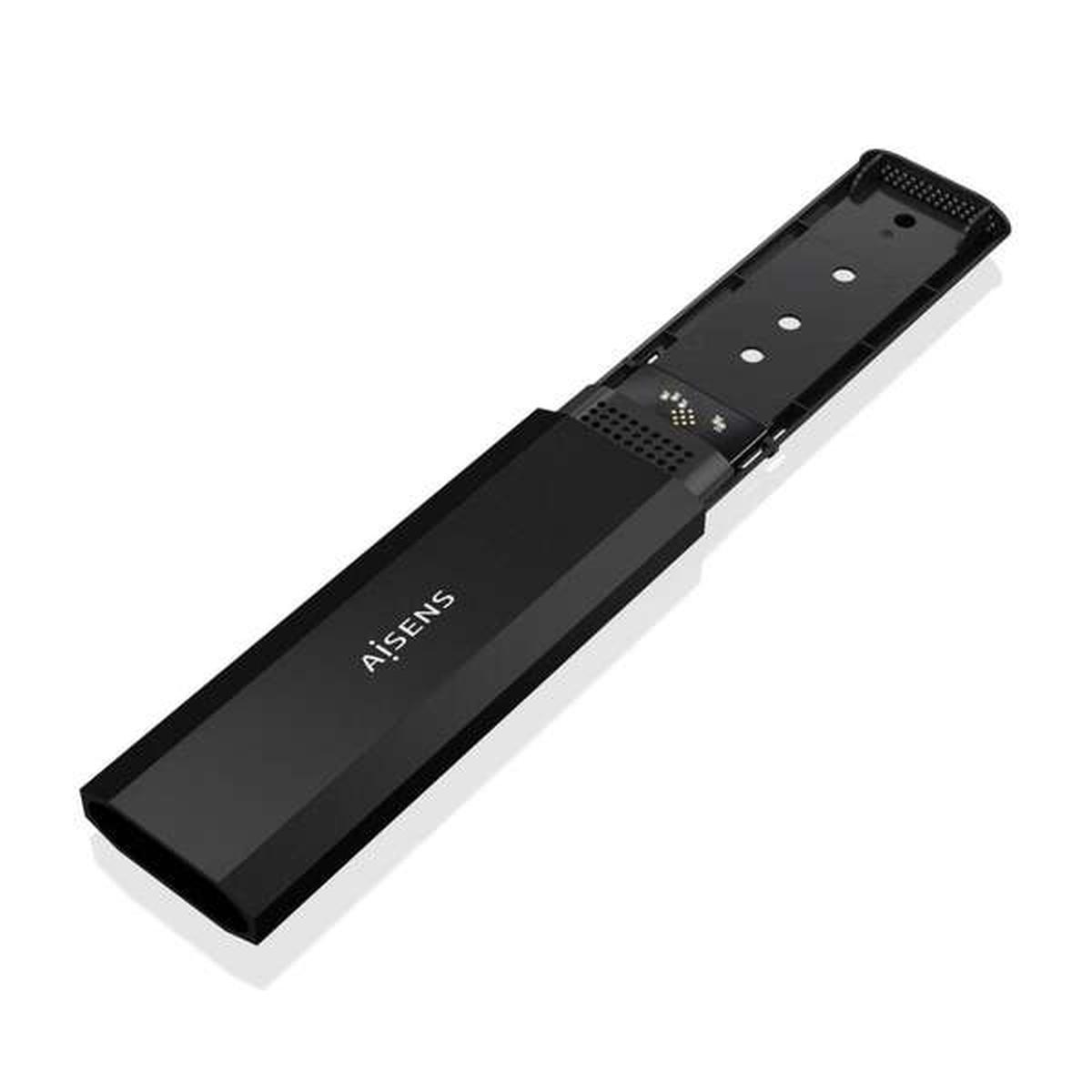 Aisens Box esterno M.2 (NGFF) Asm2-029Gr NVME a USB3.2 Gen2 | Nero