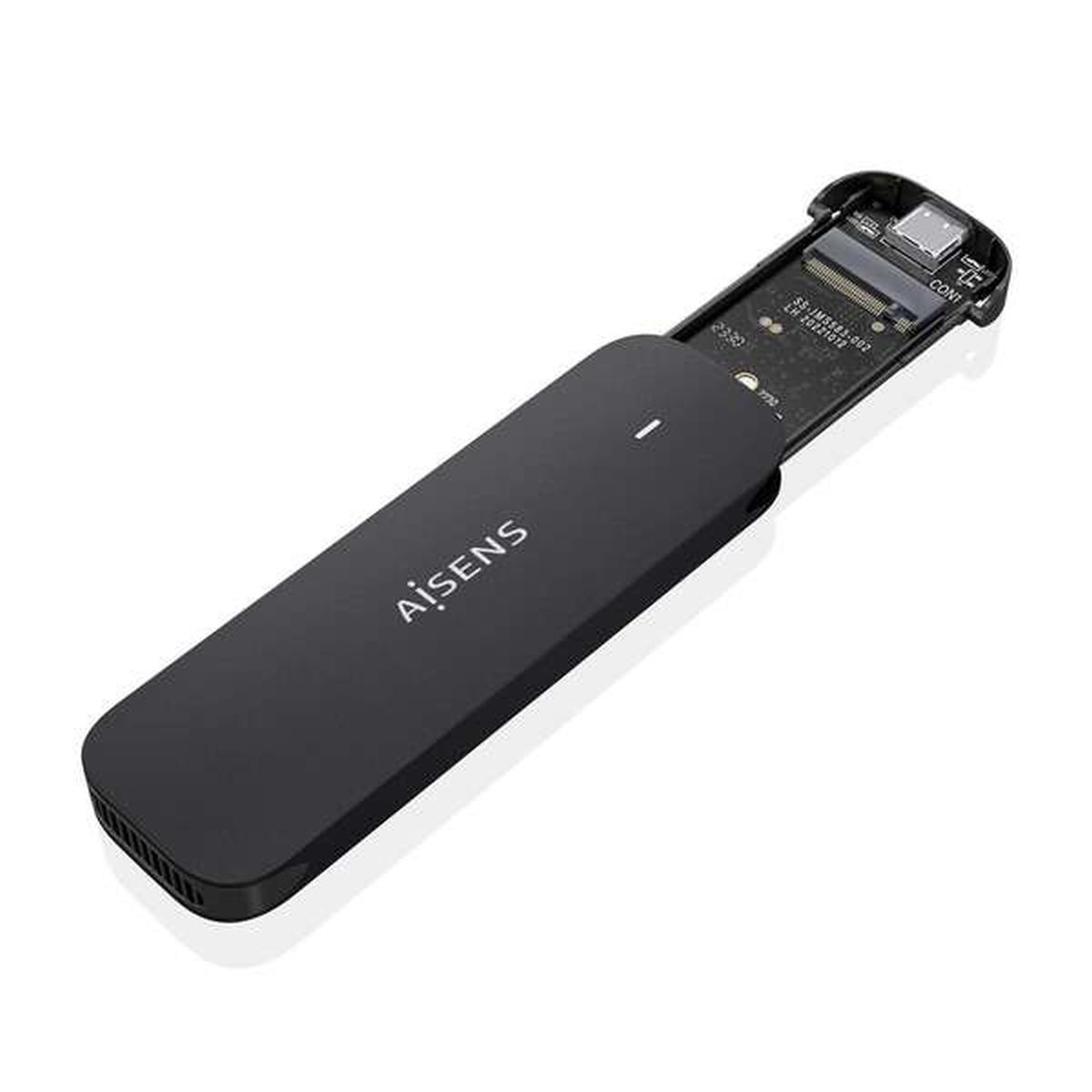 Aisens Box Esterno M.2 (NGFF) ASM2-024B NVMe a USB3.2 GEN2 - Colore Nero