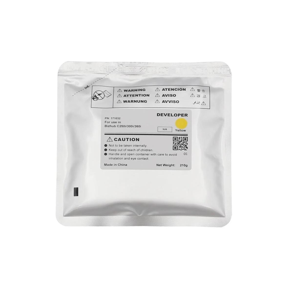 Developer Compatibile (DV315Y, DV621Y) per MINOLTA Bizhub C250i (210g) GIALLO
