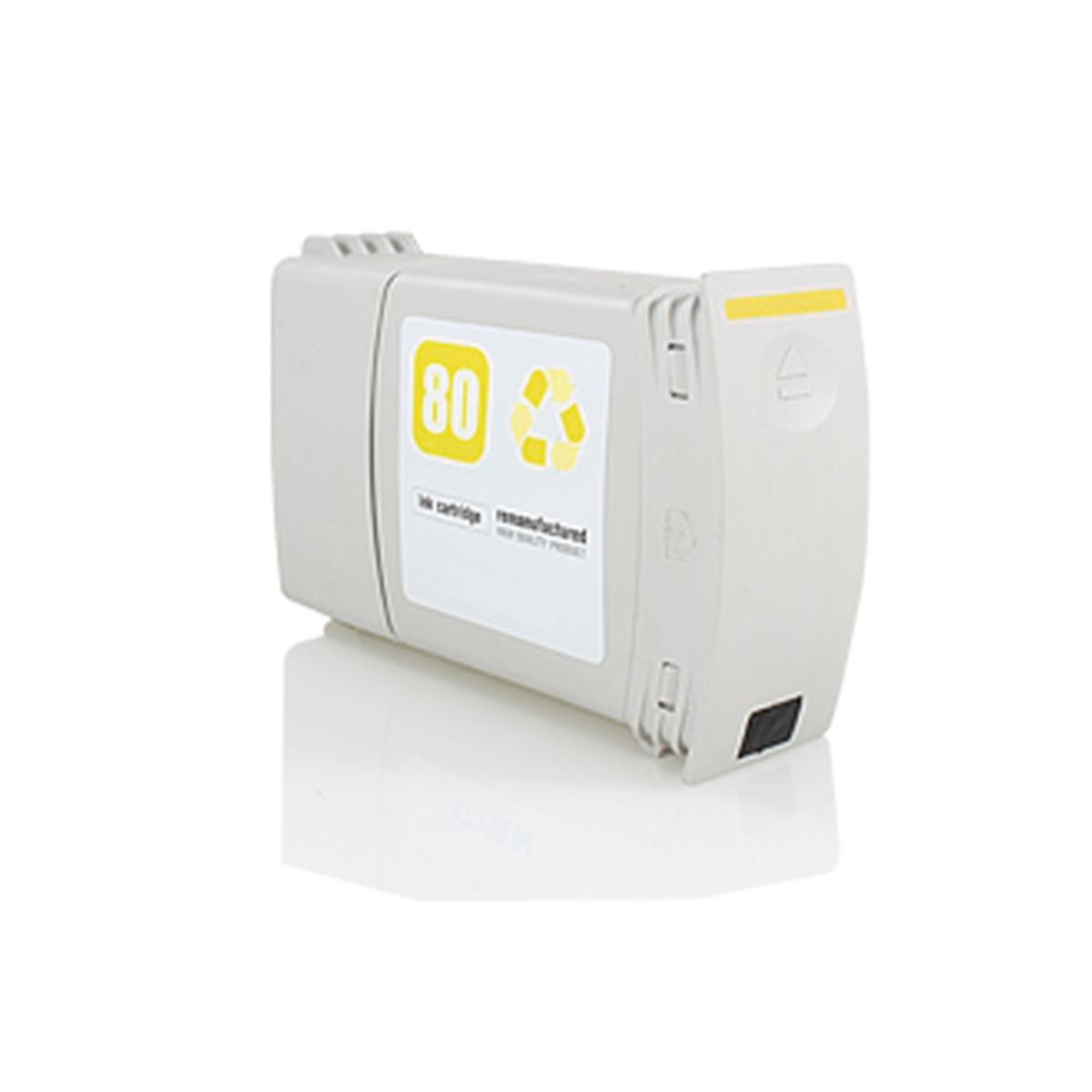 Cartuccia Plotter Compatibile (C4848A, 80) per HP DesignJet 1050C (350ml) GIALLO