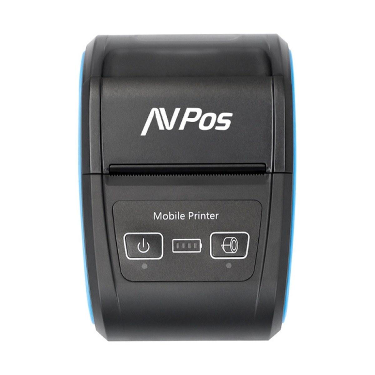 Stampante termica portatile per biglietti AVPos MP580R - 58 mm - Velocità 90 mm/s - BT e USB-C - Nero