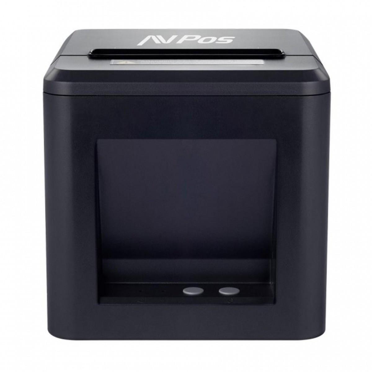 Stampante termica per biglietti AVPos AVP-TC40NET - Velocità 260mm/s - Taglio automatico parziale - USB e LAN - Colore nero