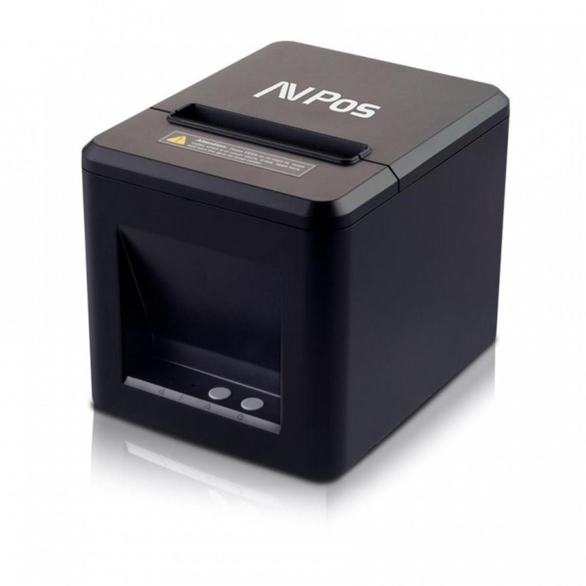 Stampante termica per biglietti AVPos AVP-TC40NET - Velocità 260mm/s - Taglio automatico parziale - USB e LAN - Colore nero