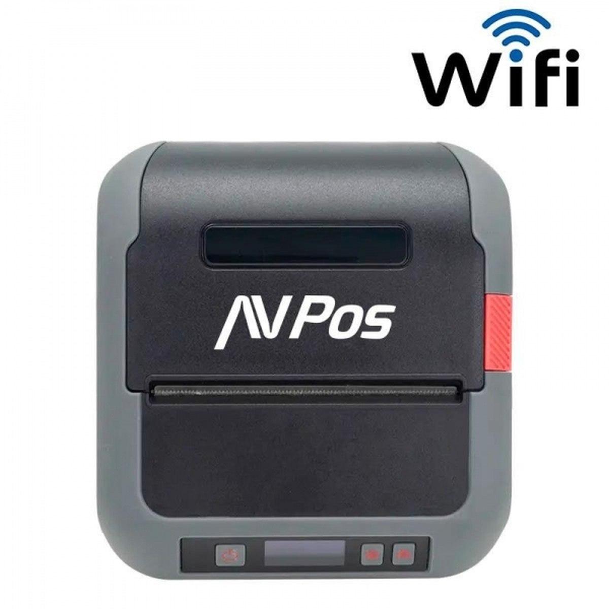 Stampante termica portatile per etichette AVPos AVP-MLP900W con custodia - Risoluzione 203 DPI - Velocità 70 mm/s - USB e WiFi - Nero