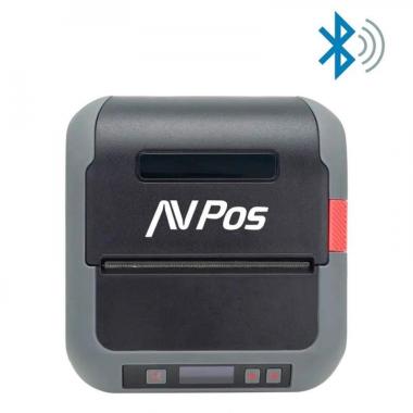 Stampante termica portatile per etichette AVPos AVP-MLP900B con custodia - Risoluzione 203 DPI - Velocità 70 mm/s - USB e BT - Nero
