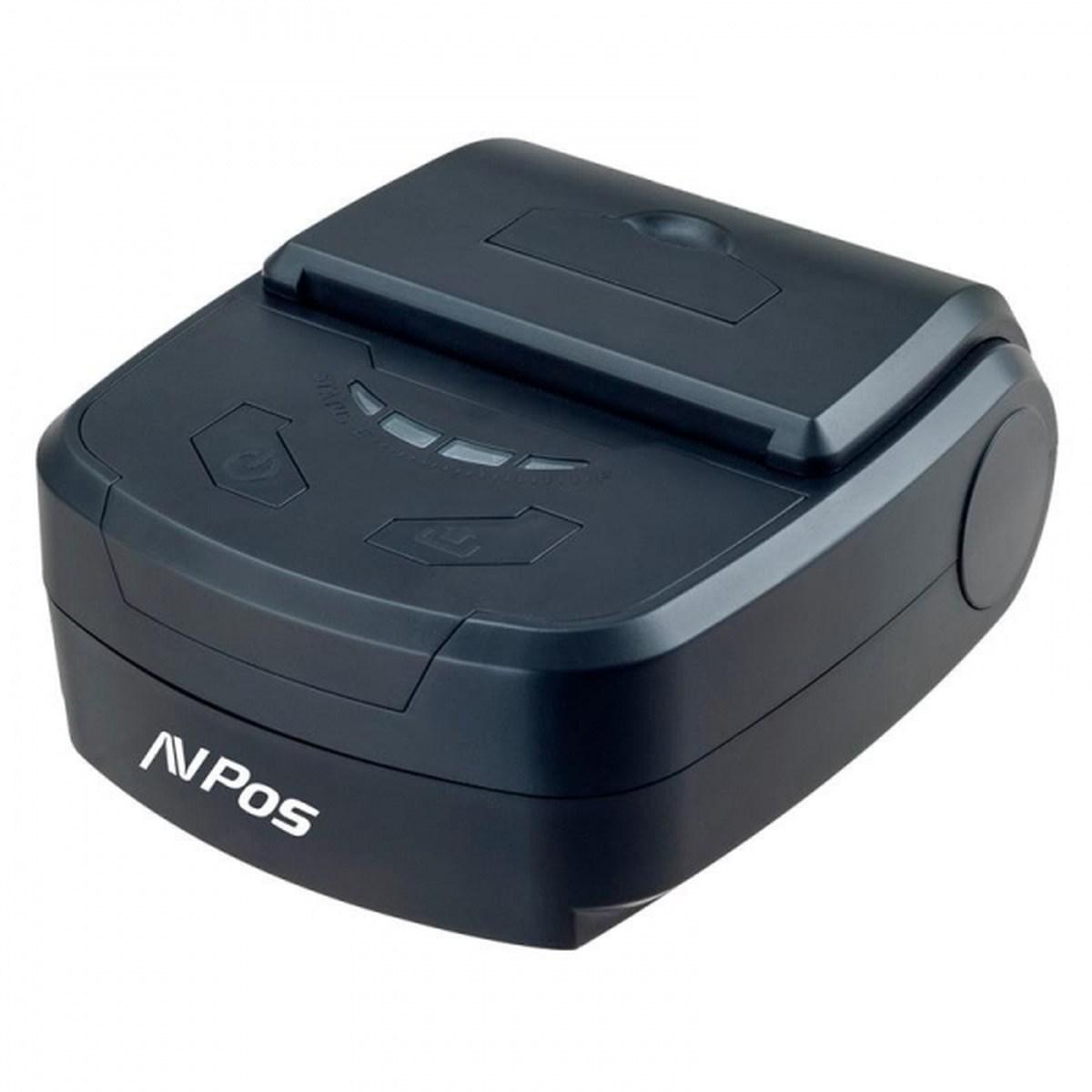 Stampante termica portatile per biglietti AVPos AVP-MP800R - Robusta - 80 mm - Velocità 70 mm/S - Custodia protettiva - BT e USB - Nero