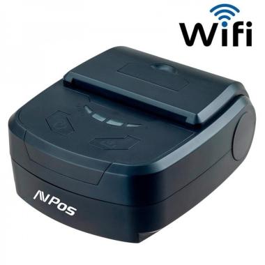 Stampante termica portatile per biglietti AVPos AVP-MP800R-Wf - Robusta - 80 mm - Velocità 70 mm/s - Custodia protettiva - Wifi e USB - Nero