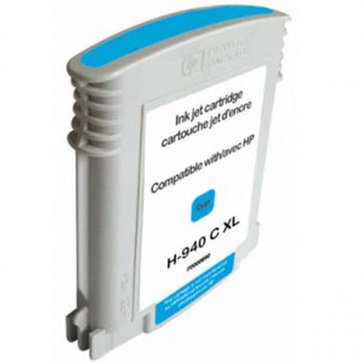 Cartuccia Plotter Compatibile (C4907AE, 940XL) per HP Officejet Pro 8000 (28ml) CIANO