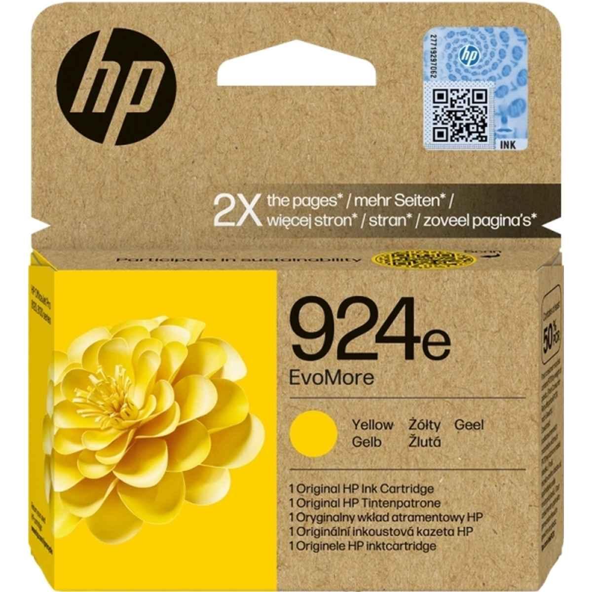 Cartuccia Originale (4K0U9NE, 924e) HP Officejet Pro 8122e All-in-One | 800 pag. | GIALLO