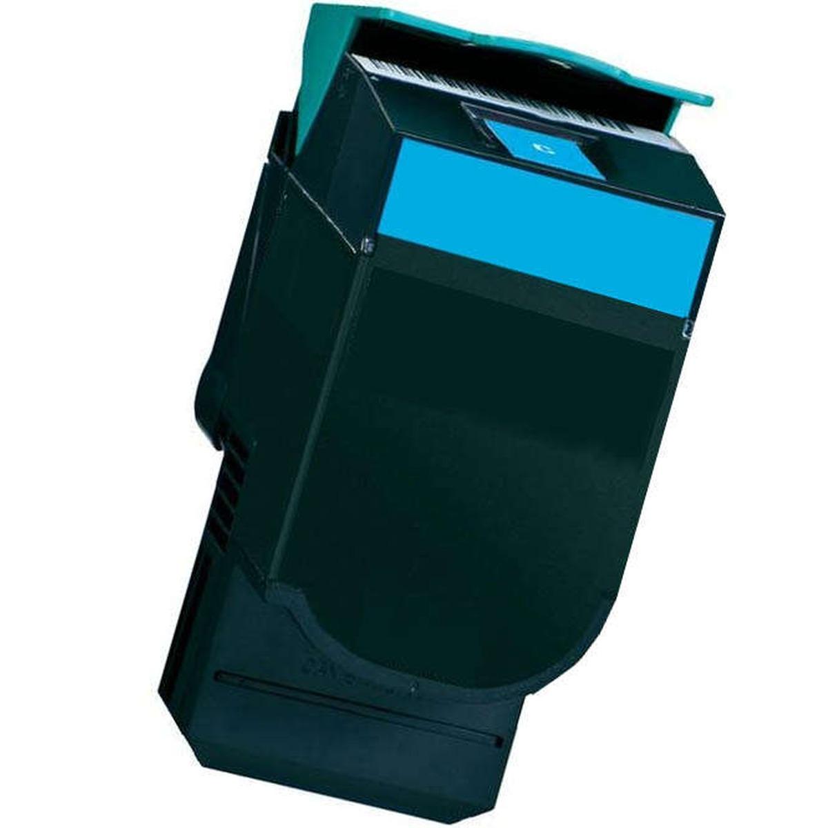 Toner Compatibile (80C2HCE) per LEXMARK CX410e (3K) CIANO