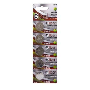 Confezione da 5 batterie a bottone al litio CR2032 da 3 V