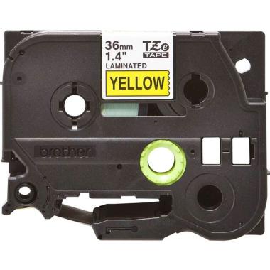 Nastro Originale Laminato Nero su Giallo (36mm X 8m) BROTHER TZe-661