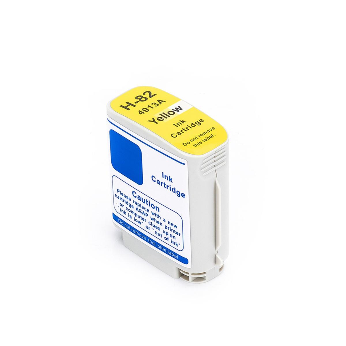 Cartuccia Plotter Compatibile (C4913A, 82) per HP Designjet 120 (69 ml) GIALLO