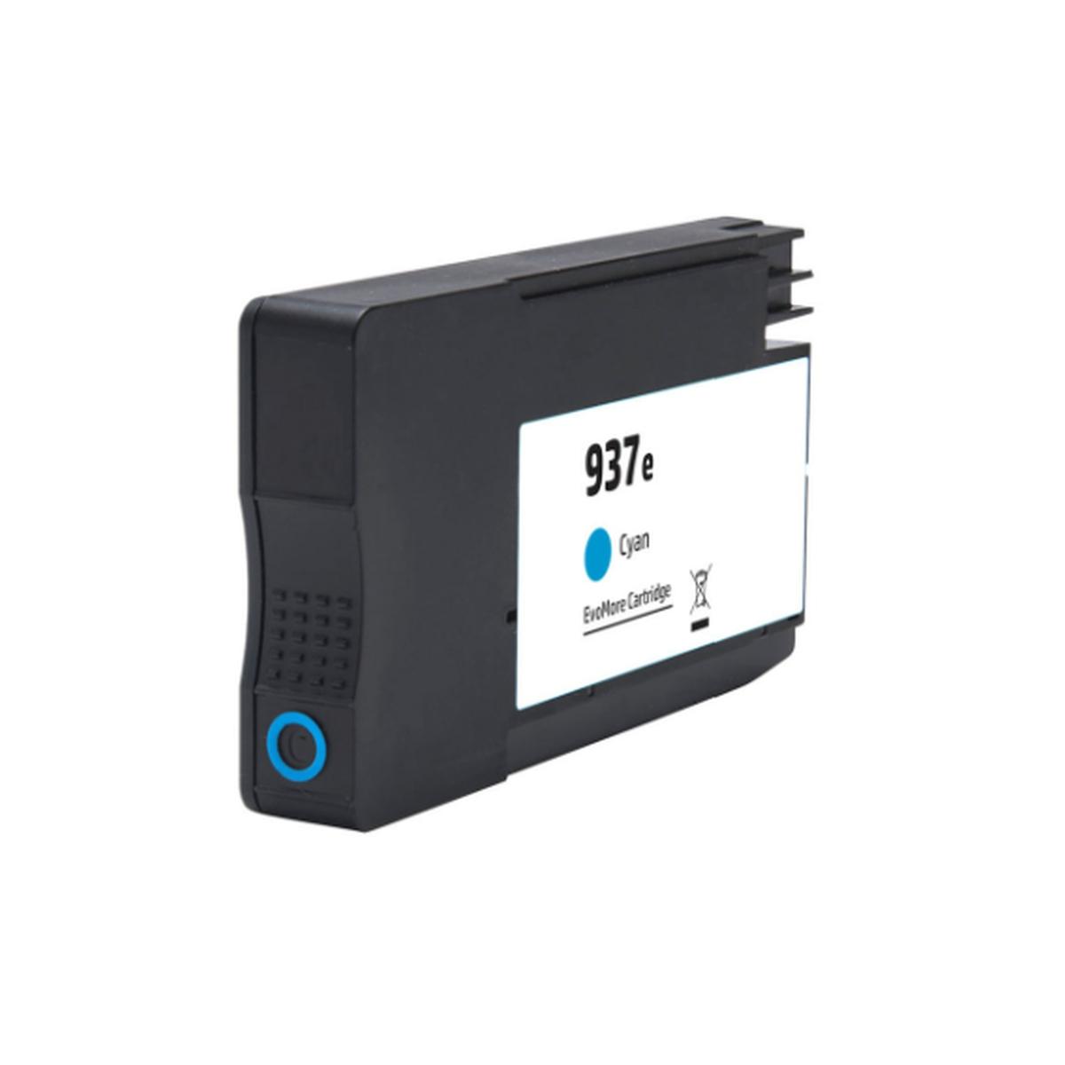 Cartuccia Compatibile (4S6W6NE, 937e) per HP OfficeJet Pro 9110b All-in-One (1,65K) CIANO (Chip rinforzato contro aggiornamenti)