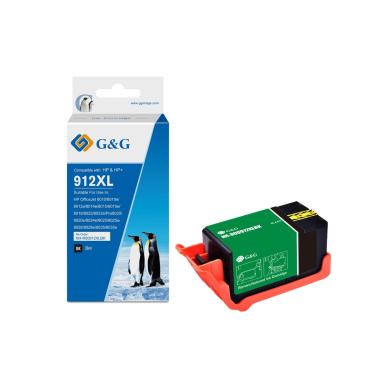 Cartuccia Rigenerata Anti-firmware upgrade (3YL84AE, 912XL) per HP OfficeJet Pro 8010 | NERO