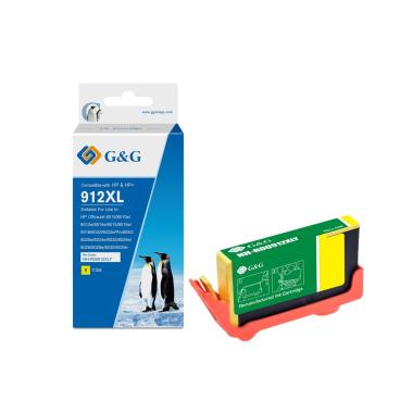 Cartuccia Rigenerata Anti-firmware upgrade (3YL83AE, 912XL) per HP OfficeJet Pro 8010 | GIALLO