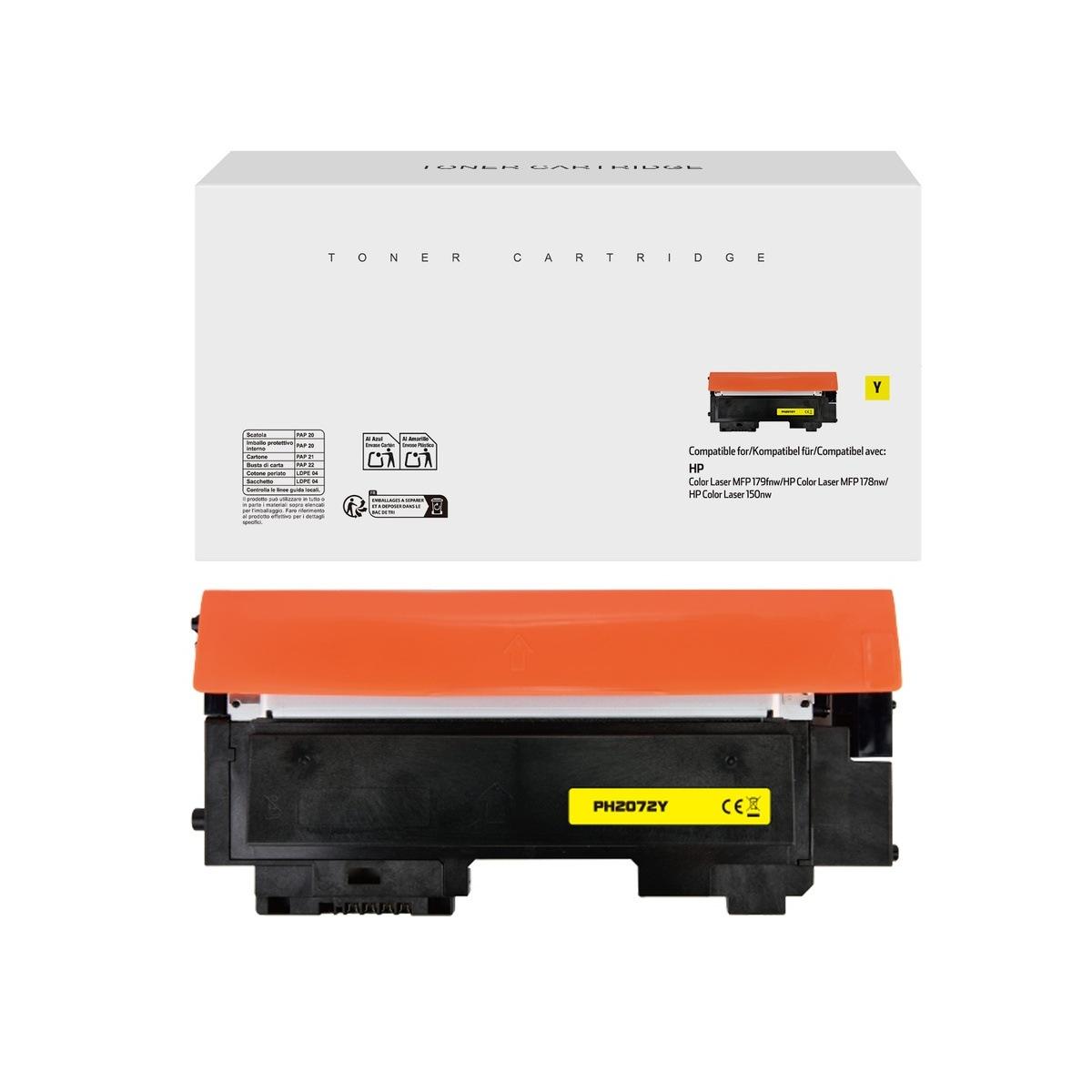 Toner Compatibile (W2072Y, 117A) per HP Color Laser MFP 178nw | GIALLO