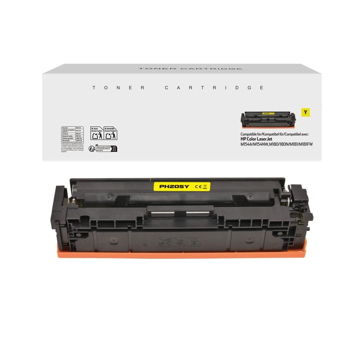 Toner Compatibile (CF532A, 205A) per HP Color LaserJet Pro MFP M180n | GIALLO