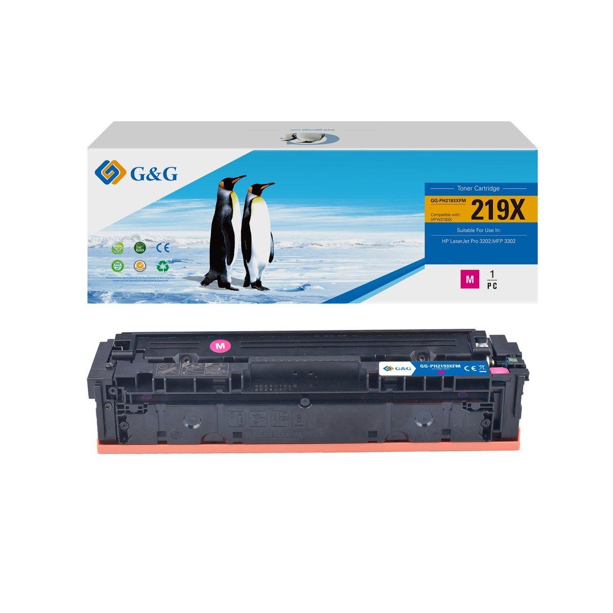 Toner Rigenerato (W2193X) per HP Color LaserJet Pro MFP 3302fdng | MAGENTA XL | 2,5K