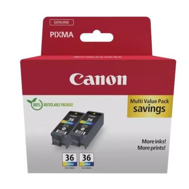 Multipack Originale (1511B025, CLI36) CANON PIXMA iP100 | 2pz |CMY