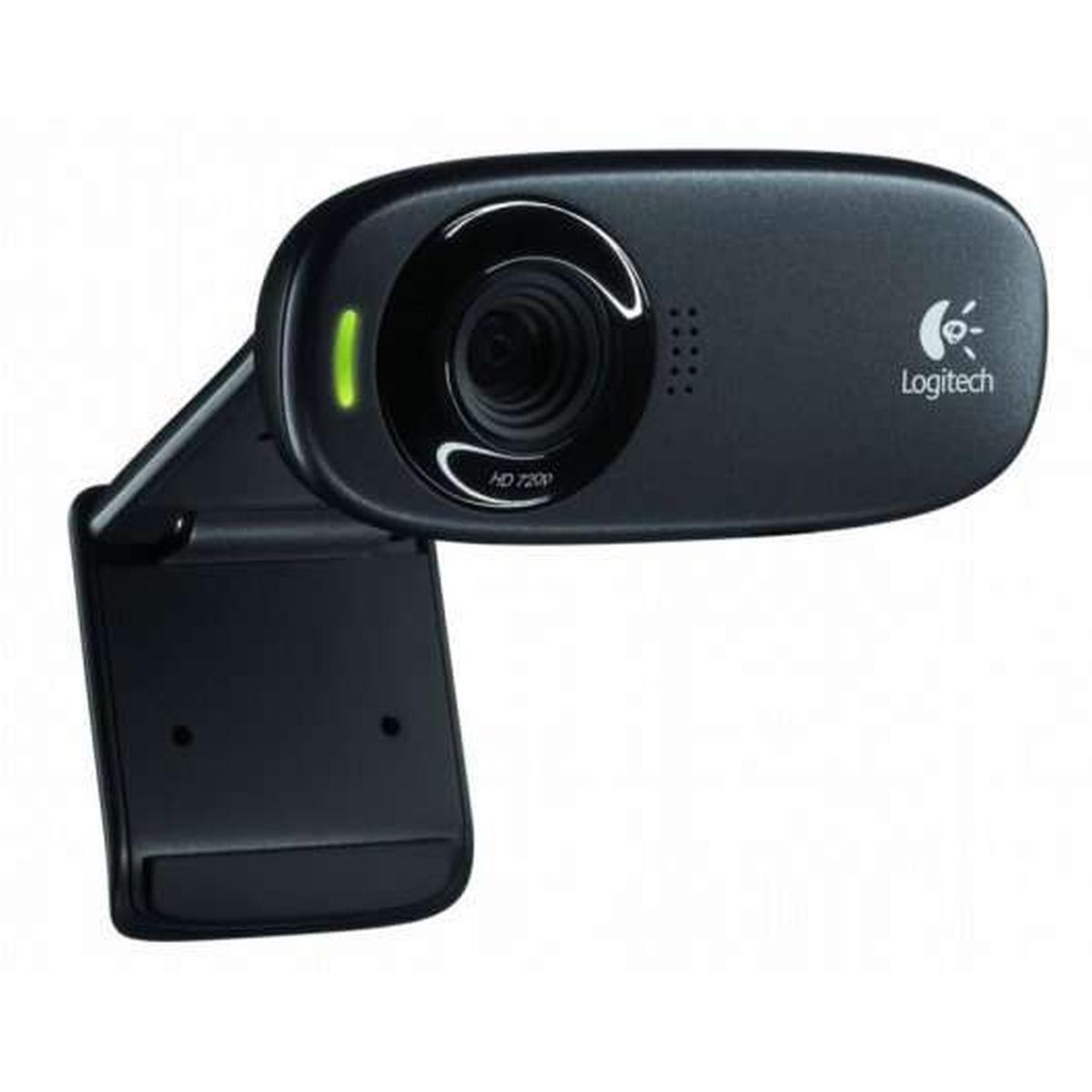 Webcam Logitech C310 HD 720p - 5Mpx - USB 2.0 - Microfono integrato - Angolo di visione 60º - Messa a fuoco fissa - Cavo 1,50 - Colore nero