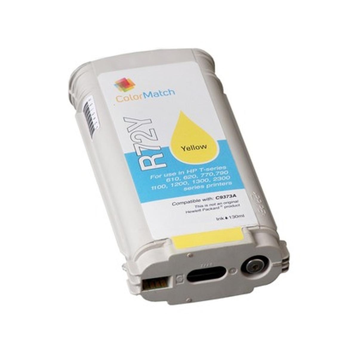 Cartuccia Plotter Compatibile (C9373A, 72) per Hp DesignJet T1100 (130ml) GIALLO