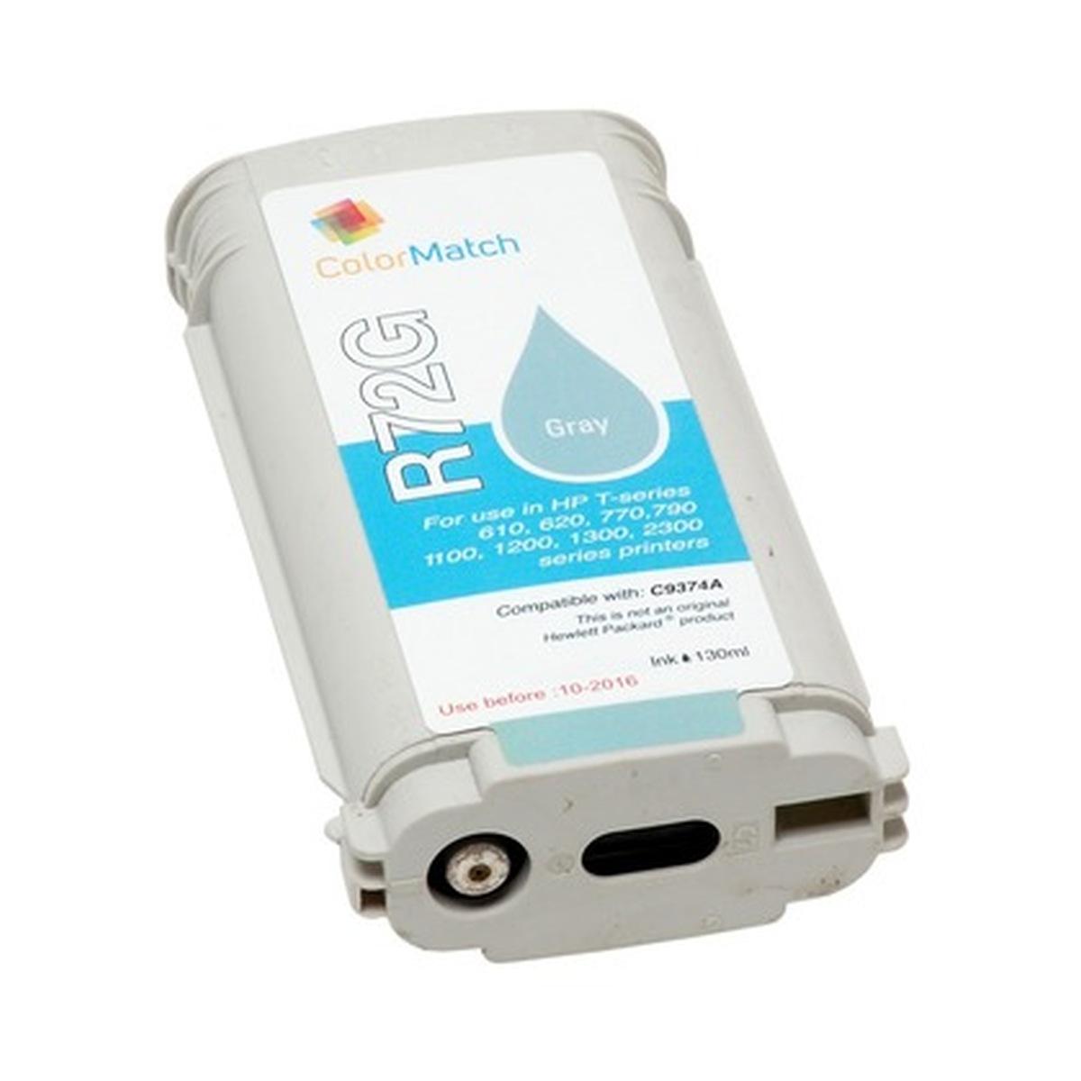 Cartuccia Plotter Compatibile (C9374A, 72) per Hp DesignJet T1100 (130ml) GRIGIO
