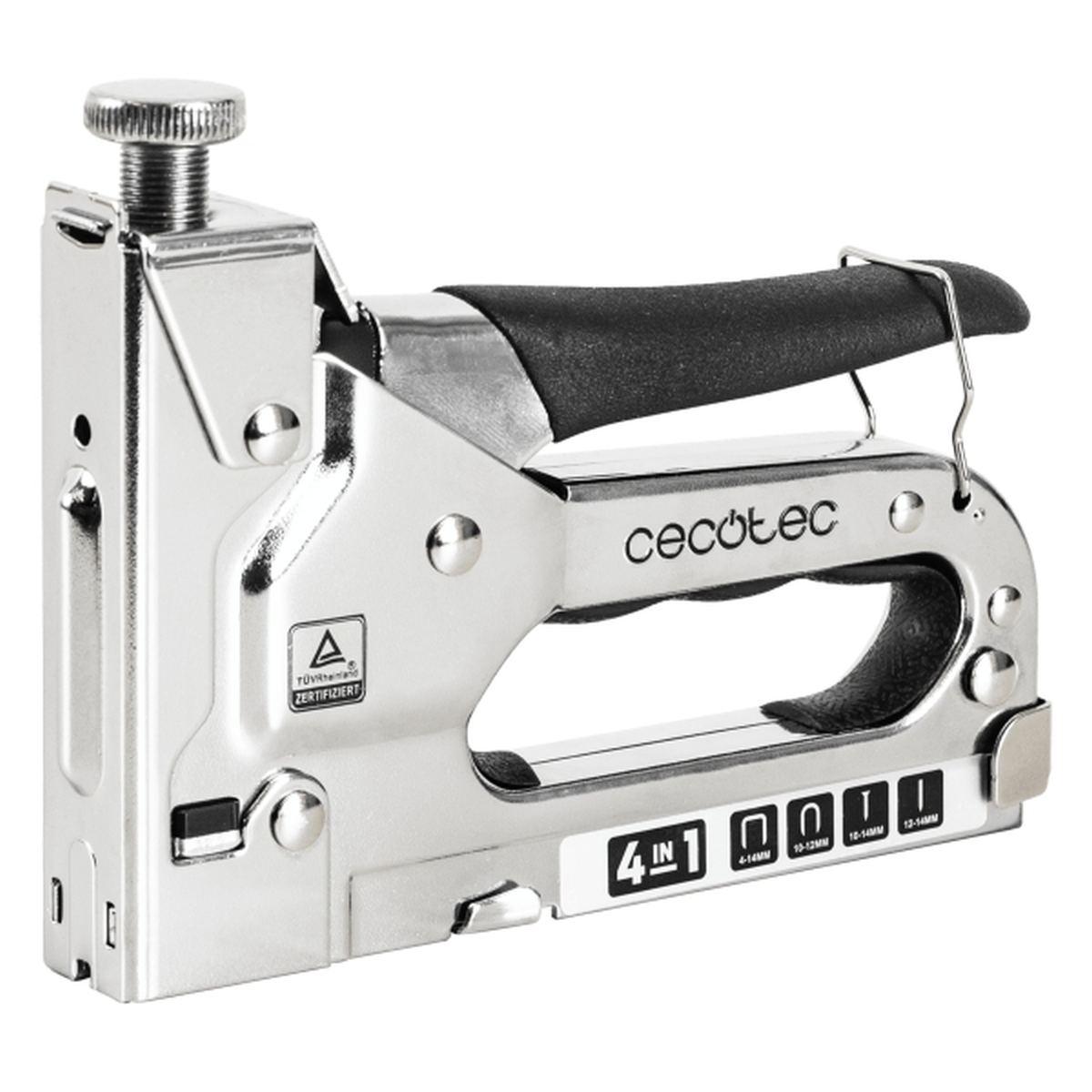 Chiodatrice/graffatrice Cecotec FastTacker 4 in 1 - Accessori inclusi - Valigetta per il trasporto - Colore acciaio