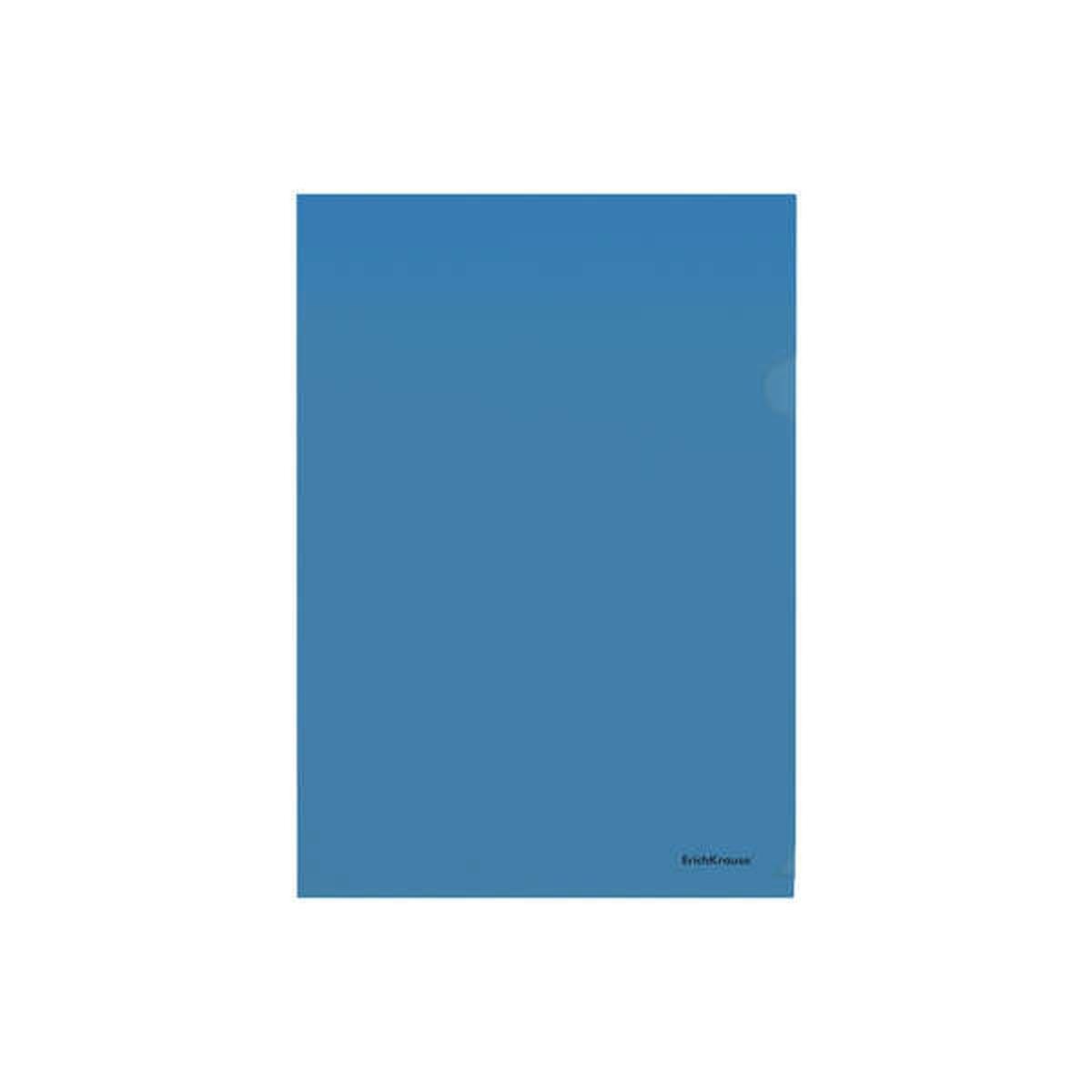 Cartelle Portadodumenti Erichkrause Fizzy Classic - Formato A4 con linguetta a pressione - Contiene 20 fogli - Finitura blu testurizzata