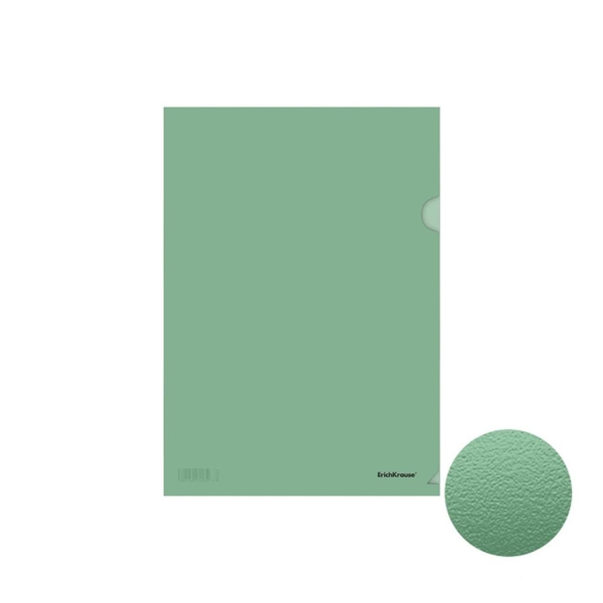 Cartelle Portadodumenti Erichkrause Fizzy Classic - Formato A4 con linguetta a pressione - Contiene 20 fogli - Finitura Verde testurizzata
