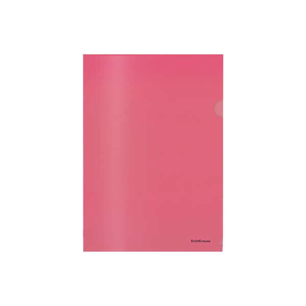 Cartelle Portadodumenti Erichkrause Glossy Classic con bordi rifiniti a mano - Formato A4 semitrasparente - Rossa