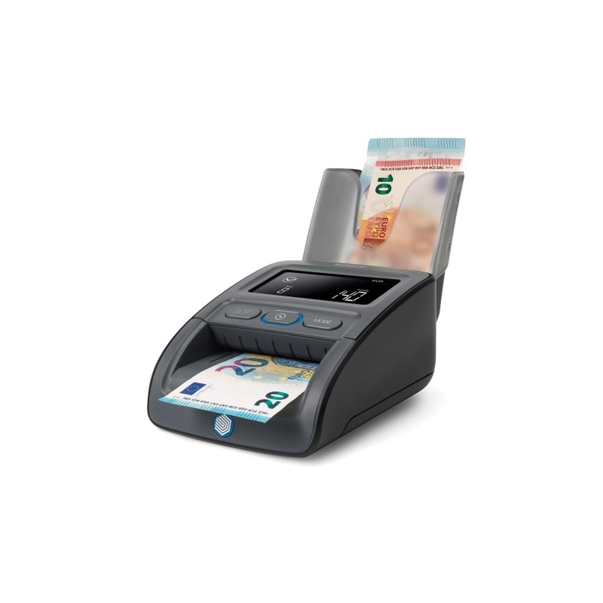 Rilevatore di banconote false Safescan 155-S - Rilevatore automatico di banconote false - Batteria e impilatore inclusi - Controlla, conta e impila