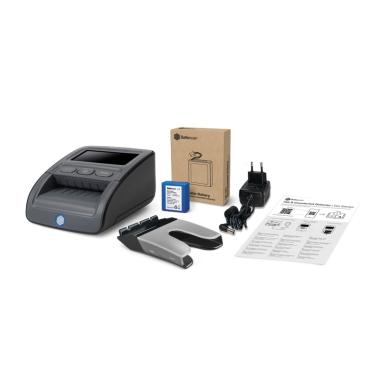 Rilevatore di banconote false Safescan 155-S - Rilevatore automatico di banconote false - Batteria e impilatore inclusi - Controlla, conta e impila