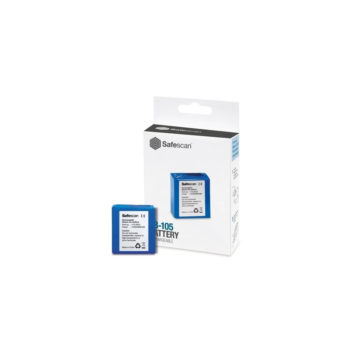 Batteria ricaricabile Safescan LB-105 per rilevatori di banconote false Safescan 155-S, 165-S e 185-S - Autonomia fino a 30 ore
