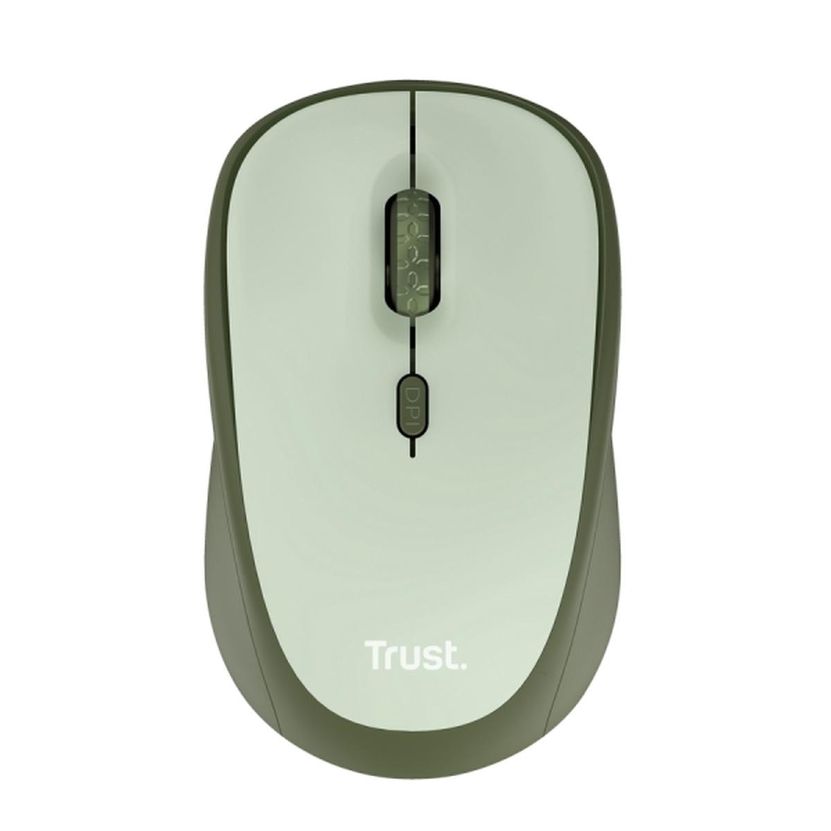 Mouse wireless Trust Ivy+ - 1600 dpi - Compatto - 12 mesi di garanzia - Colore verde