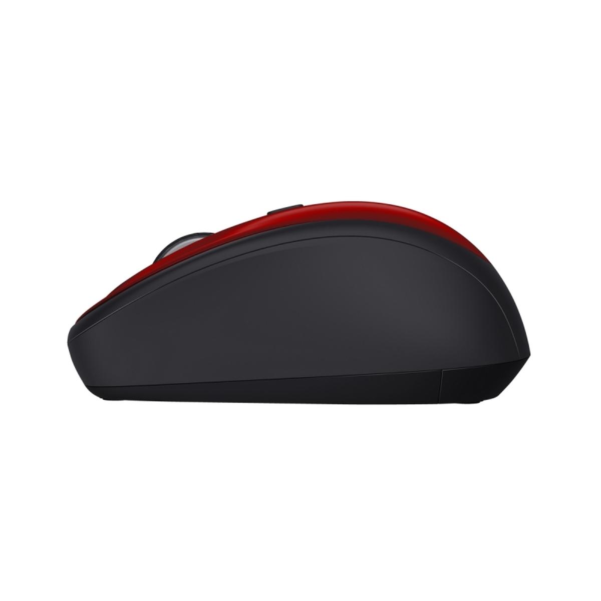 Mouse wireless Trust Primo - 1600 dpi - 4 pulsanti - Rosso