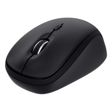 Mouse Bluetooth wireless Trust 1600 dpi - 3 pulsanti - Utilizzo ambidestro - Compatibile con 3 dispositivi - Nero
