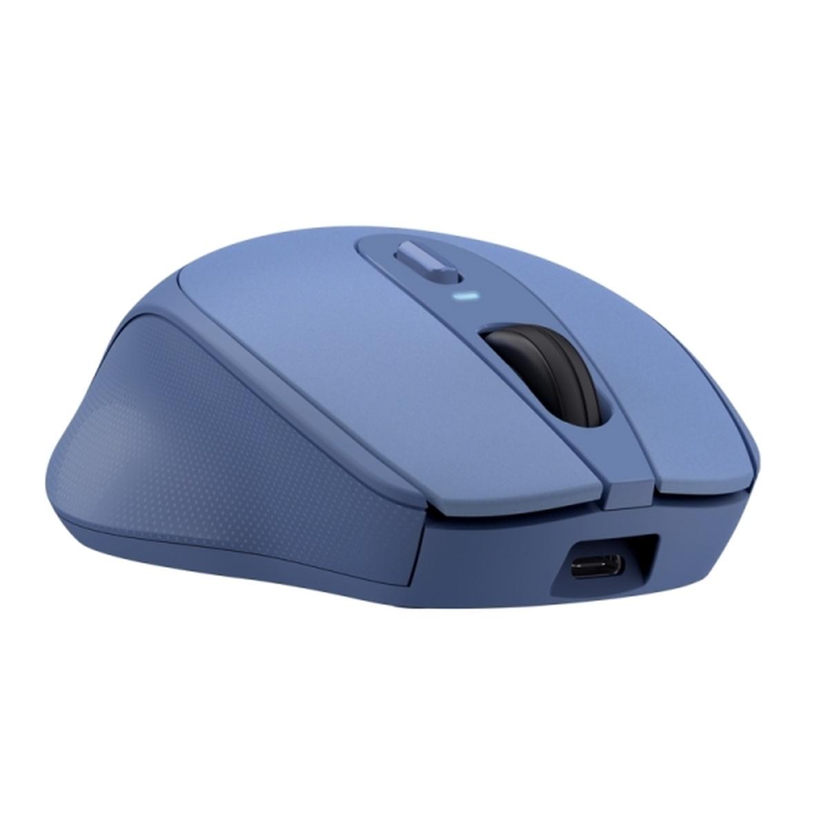 Mouse wireless ricaricabile Trust - Design moderno - Finitura gommata - Ricaricabile tramite USB-C - DPI regolabile - Sensore ottico - Connettività wireless