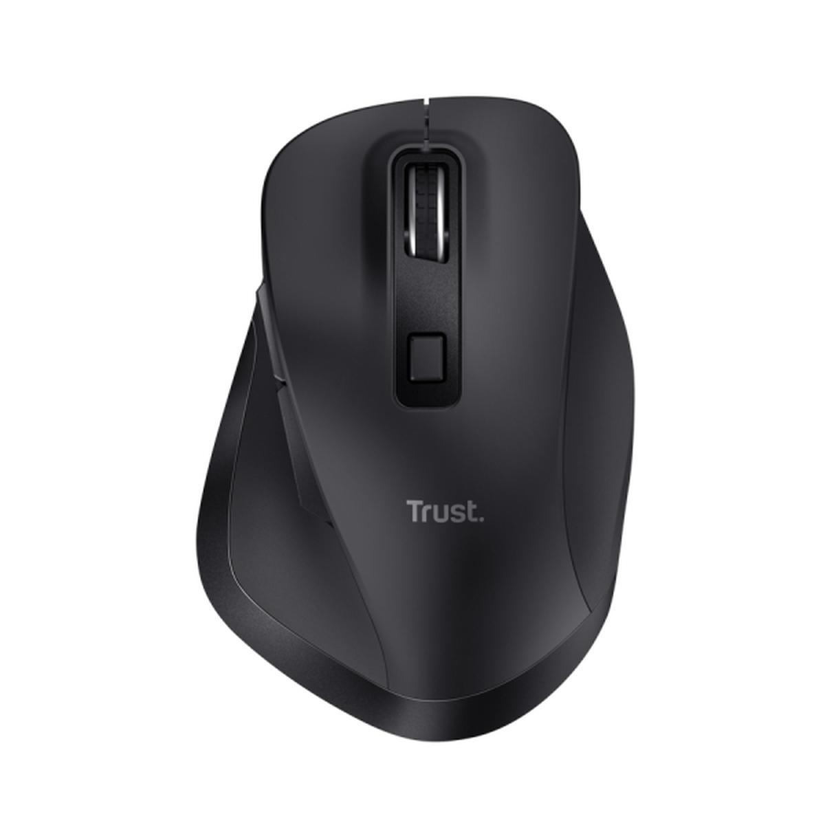 Mouse wireless multi-dispositivo Trust Fyda - Bluetooth - 2400 dpi - 6 pulsanti - Nero