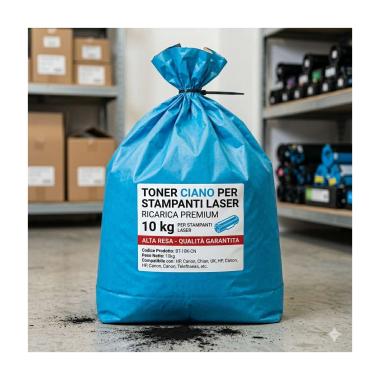 Saccone Toner Ciano 10Kg per BROTHER TN243, TN247, TN421