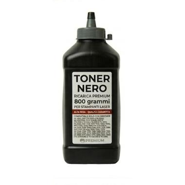 Toner in Bottiglia da 800gr per BROTHER TN2000, TN2120, TN3280