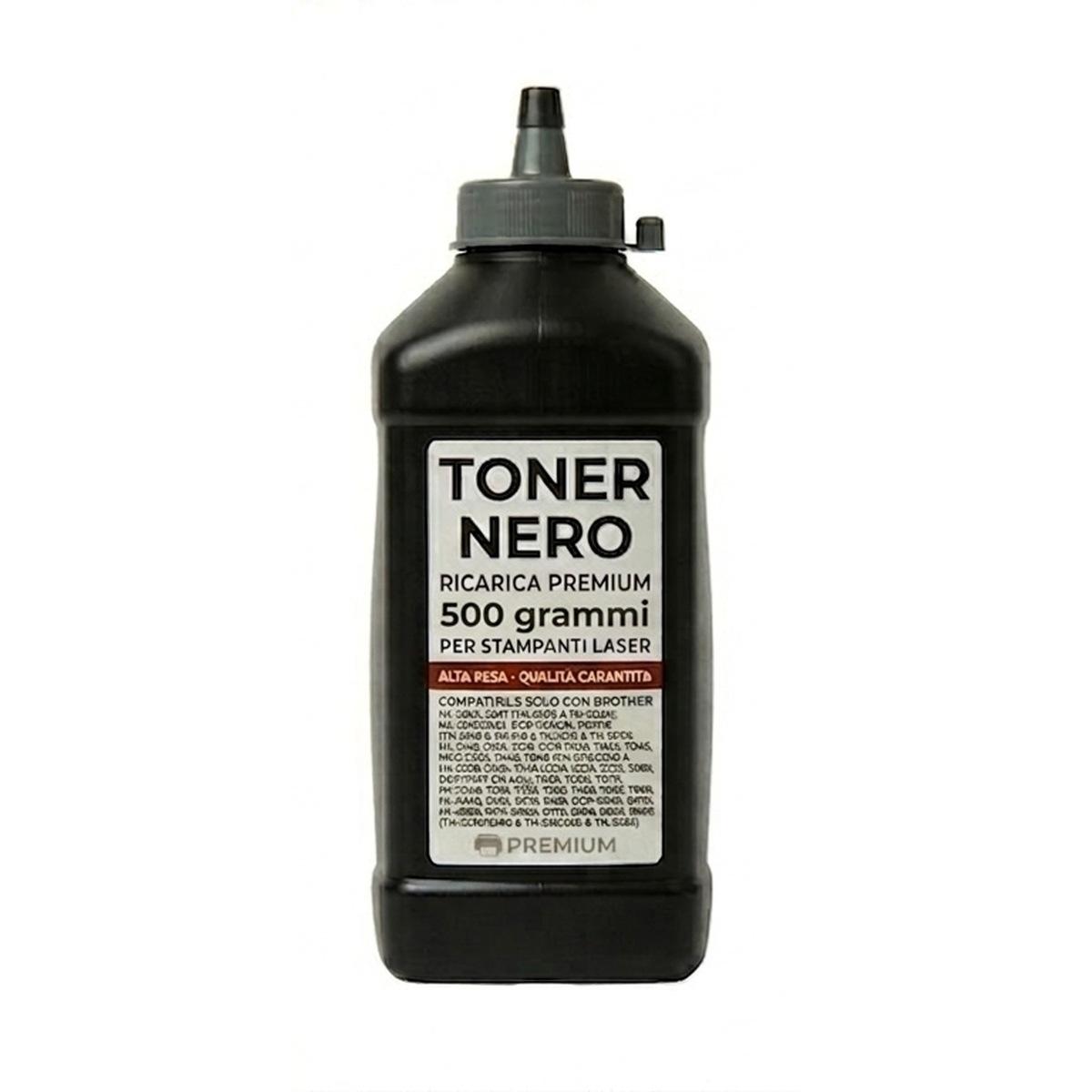 Toner in Bottiglia da 500gr per BROTHER TN2000, TN2120, TN3280
