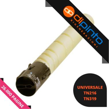 Toner Compatibile (TN216Y, TN319Y) per MINOLTA C220, C360 (26K) GIALLO