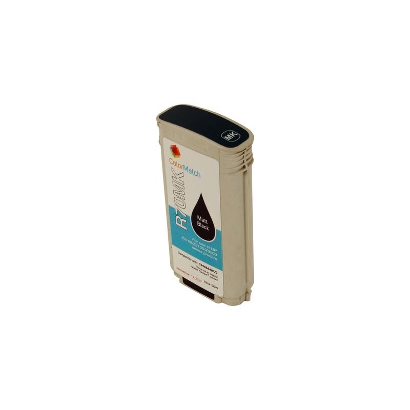Cartuccia Plotter Compatibile (C9448A, 70) per HP DesignJet Z2100 (130ml) NERO MATTE