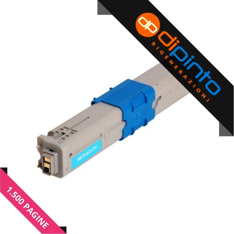 Toner Compatibile (44973535) per OKI C301dn, C321dn (1,5K) CIANO