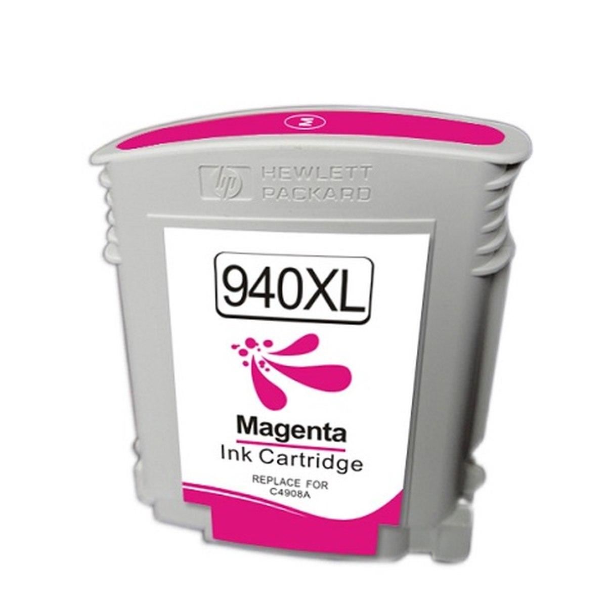 Cartuccia Plotter Rigenerata (C4908AE, 940XL) per HP Officejet Pro 8000 (28ml) MAGENTA