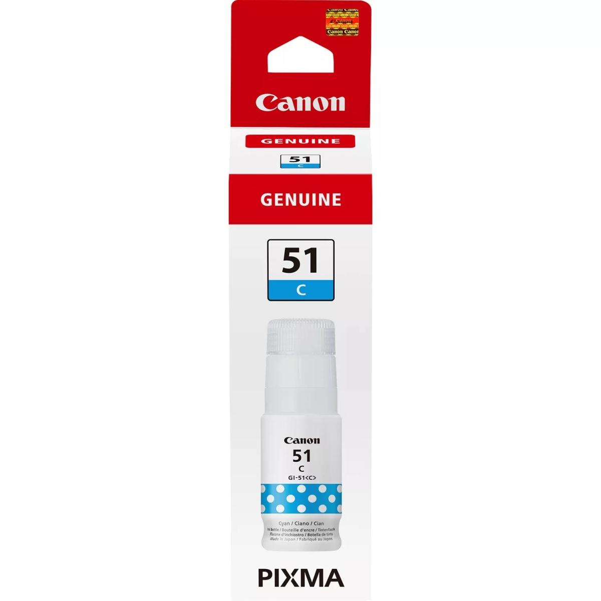 Inchiostro Originale CANON (GI-51, GI-51C, 4546C001) (7K) CIANO