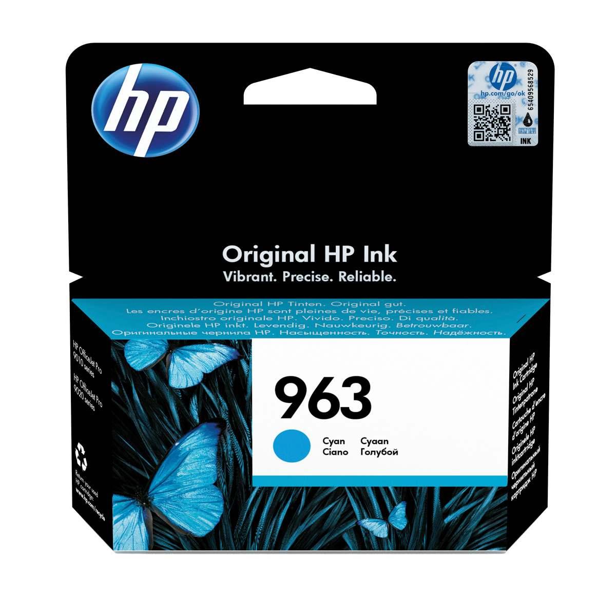 Cartuccia Originale (963, 3JA23AE) Hp Officejet Pro 9010 (0,7K) CIANO
