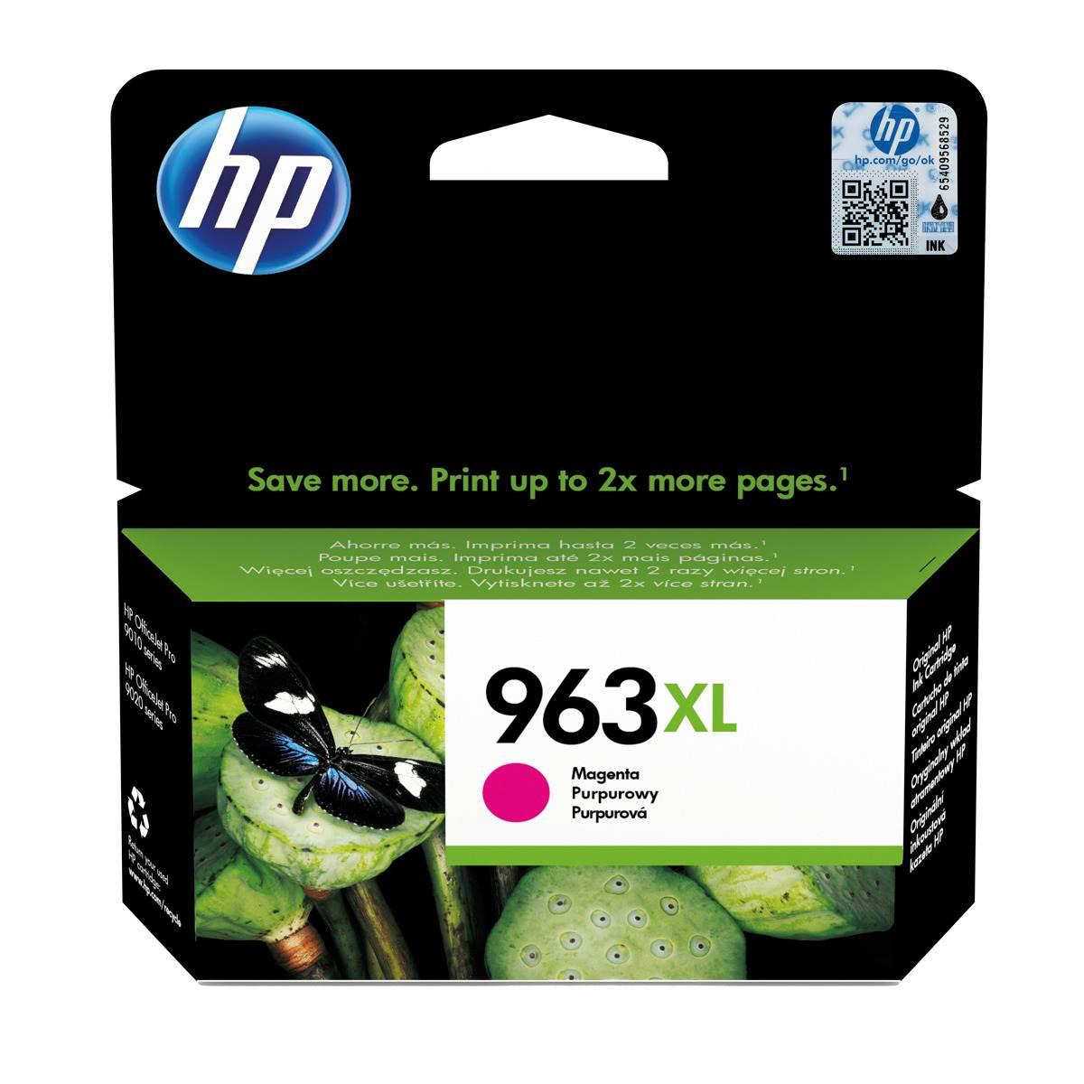 Cartuccia Originale (963XL, 3JA28AE) Hp Officejet Pro 9010 (1,6K) MAGENTA